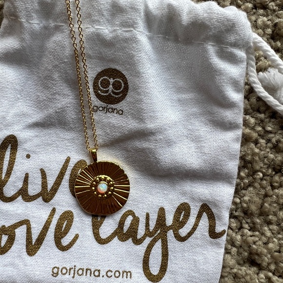 Gorjana Gold Sunburst Pendant Necklace - Picture 1 of 11